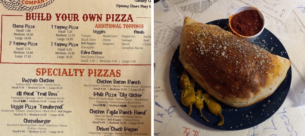 Cowboy Capital Pizza Company Menu