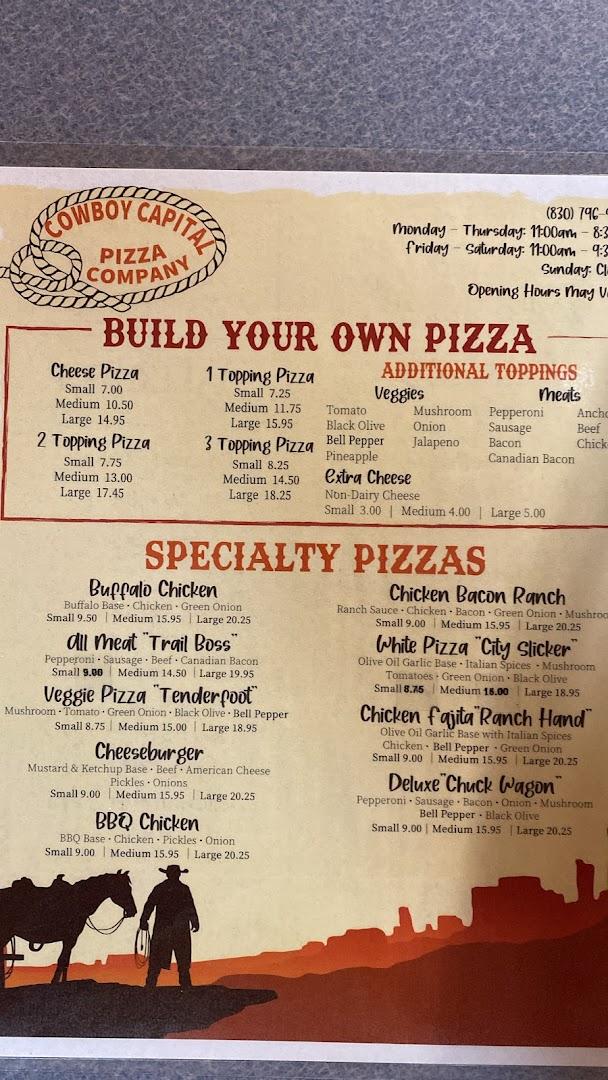 Cowboy Capital Pizza Company